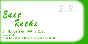 edit rethi business card