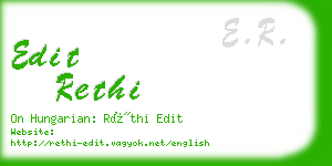 edit rethi business card